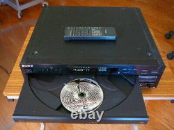 Sony CDP-CA8ES High Model 5 Disc Changer CD Player With Remote Great Working