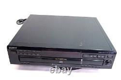 Sony CDP-CE235 5 Disc CD Carousel Changer Player No Remote TESTED