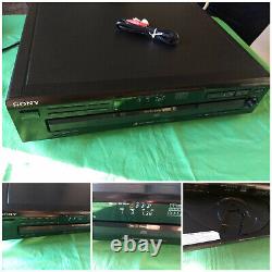 Sony CDP-CE315 CD 5 Disc Player Changer Cables Basic Instructions (No Remote)