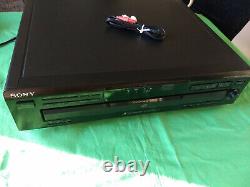 Sony CDP-CE315 CD 5 Disc Player Changer Cables Basic Instructions (No Remote)