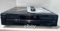 Sony CDP-CE335 5-Disc CD Player/Changer With Remote Tested and Working with Manual
