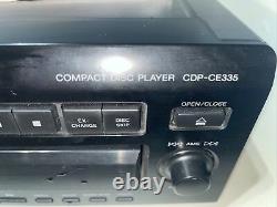 Sony CDP-CE335 5-Disc CD Player/Changer With Remote Tested and Working with Manual