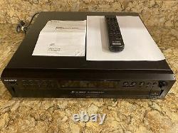 Sony CDP-CE375 5 CD Compact Disc Changer/Player With Remote & Manual Tested VGC