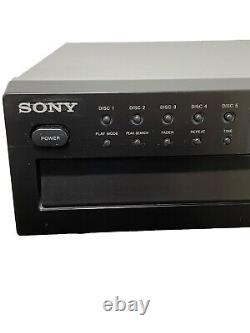 Sony CDP-CE375 5-Disc CD Carousel Changer Player withRemote & Cables TESTED EUC