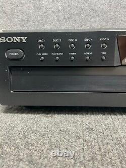 Sony CDP-CE375 5 Disc CD Changer Disc Ex-change System Disc Player With Remote