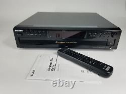 Sony CDP-CE375 5 Disc CD Changer Player with user manual and remote