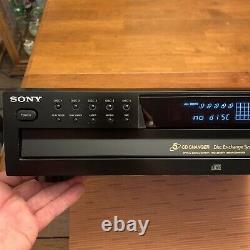 Sony CDP-CE375 5-Disc Carousel CD Changer Player TESTED