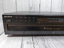 Sony CDP-CE375 5-Disc Carousel CD Changer Player TESTED Works Perfectly