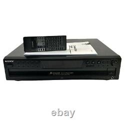 Sony CDP-CE375 5-Disc Carousel CD Changer Player with Remote Manual FULLY TESTED