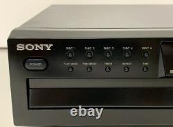 Sony CDP-CE375 5-Disc Carousel CD Changer Player with Remote Vintage 2005 Tested