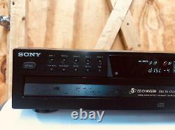 Sony CDP-CE375 5-Disc Changer Compact Disc Player No Remote Tested