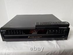 Sony CDP-CE375 Carousel CD Player 5-Disc Changer Black with Remote