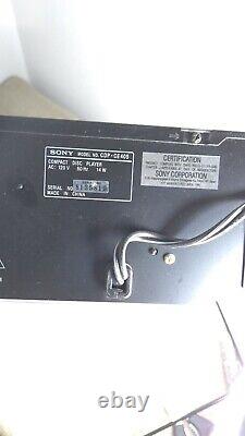 Sony CDP-CE405 5-Disc CD Compact Disc Player Stereo Changer Revolving Carousel
