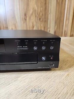 Sony CDP-CE500 5 Disc CD Carousel Changer Player USB Recorder Tested No remote