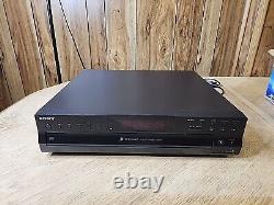 Sony CDP-CE500 5 Disc CD Carousel Changer Player USB Recorder Tested No remote