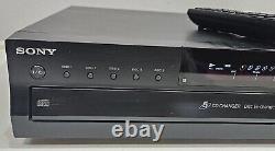 Sony CDP-CE500 5 Disc CD Changer With Remote USB Port- Tested Works