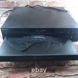 Sony CDP-CE500 5 Disc CD Player Changer Carousel USB (No Remote) Tested Works