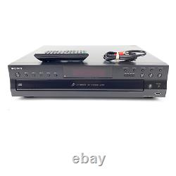 Sony CDP-CE500 5-Disc Carousel CD Changer Player/USB Recorder NEW REMOTE