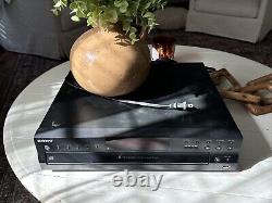 Sony CDP-CE500 CD Player 5 Disc Changer Carousel USB Record No Remote TESTED