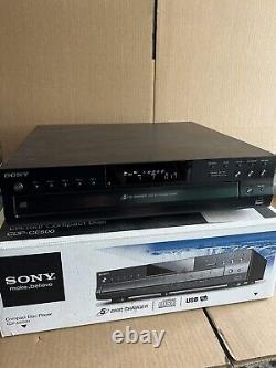 Sony CDP-CE500 CD Player 5 Disc Changer USB Record No Remote TESTED Works