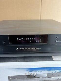 Sony CDP-CE500 CD Player 5 Disc Changer USB Record No Remote TESTED Works