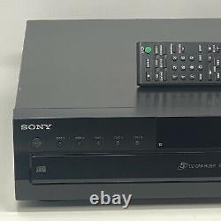 Sony CDP-CE500 CD Player 5 Disc Changer USB Record With Remote & Audio Cable