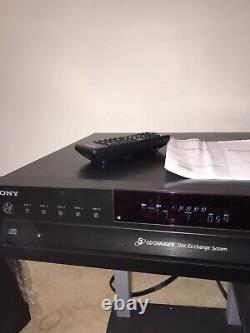 Sony CDP-CE500 Compact Disc Player CD 5 Disc Changer USB Record Remote, manual