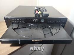 Sony CDP-CE525 5 Disc CD Compact Changer Player Bundle with Remote and RCA Cables
