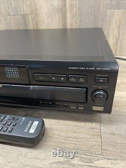 Sony CDP-CE535 5 CD Disc Changer Player with OEM Remote