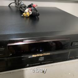 Sony CDP-CE535 5-Disc Changer Carousel Home Audio CD Player TESTED WORKING