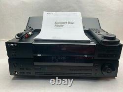 Sony CDP-CX100 100-Disc CD Player Changer Remote & Manual Digital Optical Out