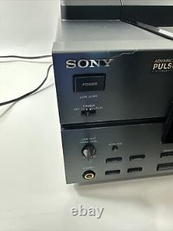 Sony CDP-CX100S CD Changer 100 Disc Player Tested No Remote