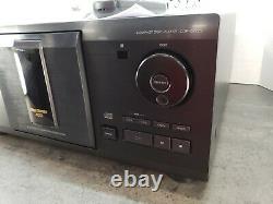 Sony CDP-CX225 200 CD Compact Disc Changer/Player WithRemote, Cables Serviced