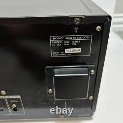 Sony CDP-CX225 Mega Storage 200 CD Disc Changer Tested Working No Remote