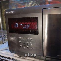Sony CDP-CX225 Mega Storage 200-Disc CD Player Carousel Changer Tested NO Remote