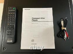 Sony CDP-CX230 Mega Storage Carousel 200 Disc CD Changer Player + Remote +Manual