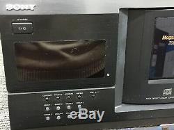 Sony CDP-CX230 Megastorage 200 CD Compact Disc Changer Player With Remote + Cables