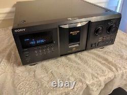 Sony CDP-CX300 300 CD Mega Compact Disc Changer Player Factory reset Works Fine