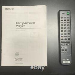 Sony CDP-CX300 300 Discs Changer CD Player Tested & Working Has Remote & Manual