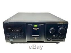 Sony CDP-CX335 300 Disc CD Changer Optical Audio Extra CD Player Hookup Tested