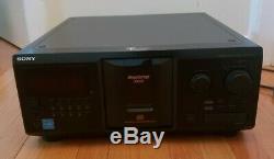 Sony CDP-CX355 300 Disc CD Player Changer TESTED WORKING BELTS GOOD GREAT