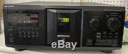 Sony CDP-CX355 300 Disc Changer CD Player Jukebox with Remote Manual & Audio Cable