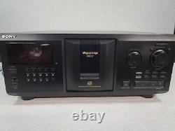 Sony CDP-CX355 300 Disc Mega Storage CD Changer Player Works Great No Remote