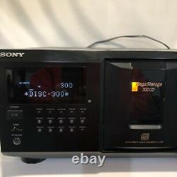 Sony CDP-CX355 300 Disk Mega Storage CD Player Changer Works Well