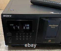 Sony CDP-CX355 300 Disk MegaStorage CD Player Changer TESTED & WORKS With Remote