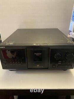 Sony CDP-CX355 CD Changer-300 Disc Player Tested Works