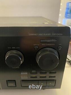 Sony CDP-CX355 CD Changer-300 Disc Player Tested Works