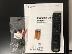 Sony CDP-CX355 CD Changer-300 Disc Player/WITH REMOTE, INSTRUCTIONS AND AV CABLE
