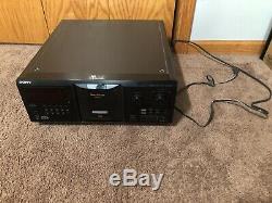 Sony CDP-CX355 MEGA Storage 300 Disc CD Player Changer Jukebox Tested NO Remote