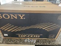 Sony CDP-CX355 Mega 300 CD Compact Disc Changer Player Storage Remote Open Box